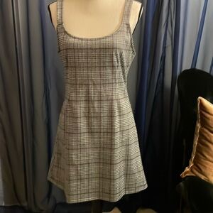 Womens Forever 21 Overall Plaid Dress